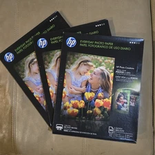 3x HP Everyday Photo Paper GLOSSY 8 1/2" x 11" 50 Sheets Photo Paper -150 Total