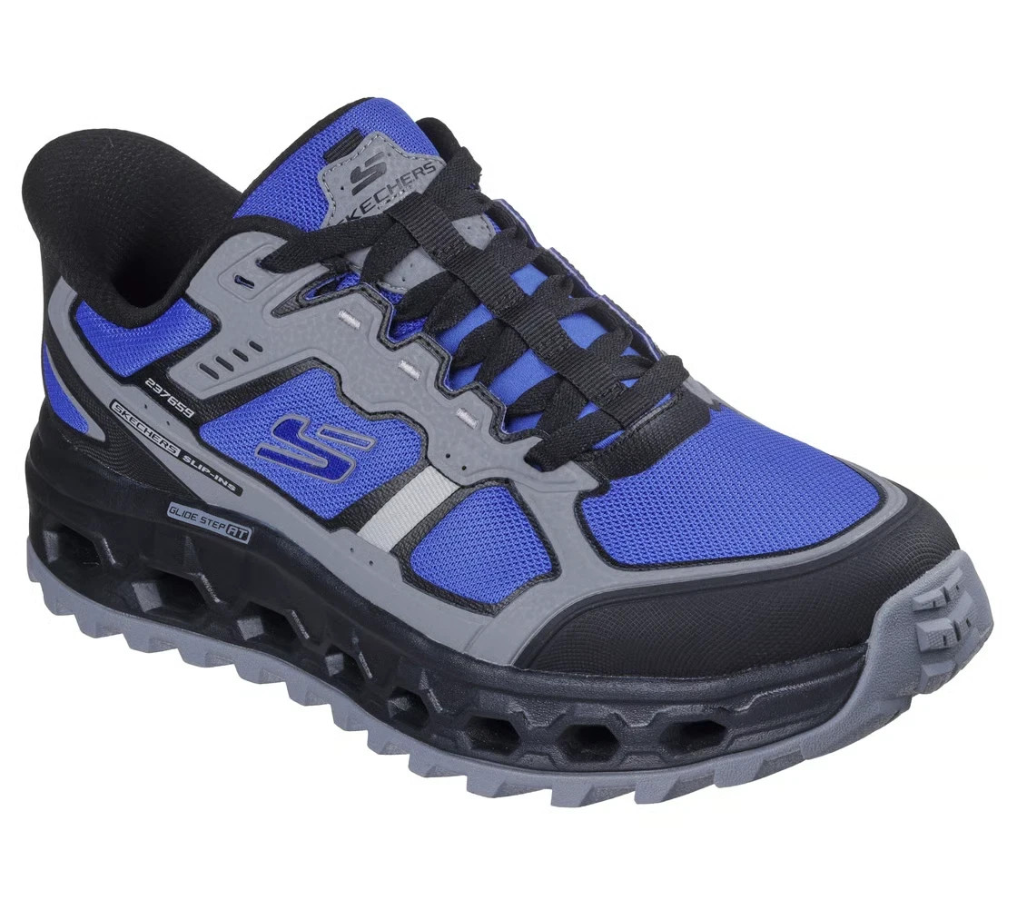 Slip Ins Skechers Shoes Men's Glide Step Blue Comfort Memory foam