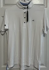 Greyson Men's Golf Cayuse Polo Shirt, Arctic, Medium, New with Tags