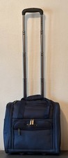 TPRC Smart Under Seat Carry-On Luggage with USB Charging Port Navy Blue Under...