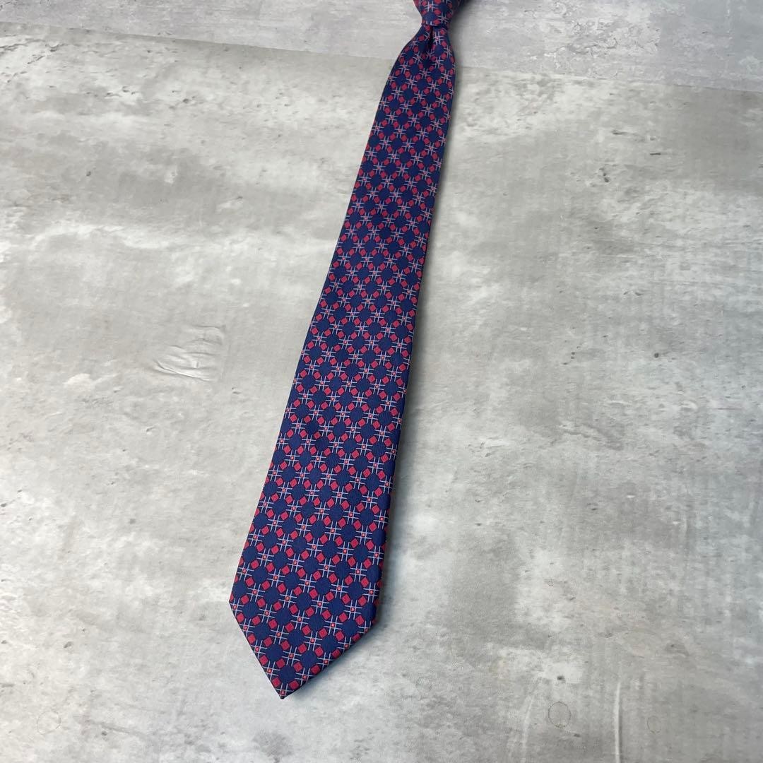 Excellent condition HERMES square dot pattern che… - image 9