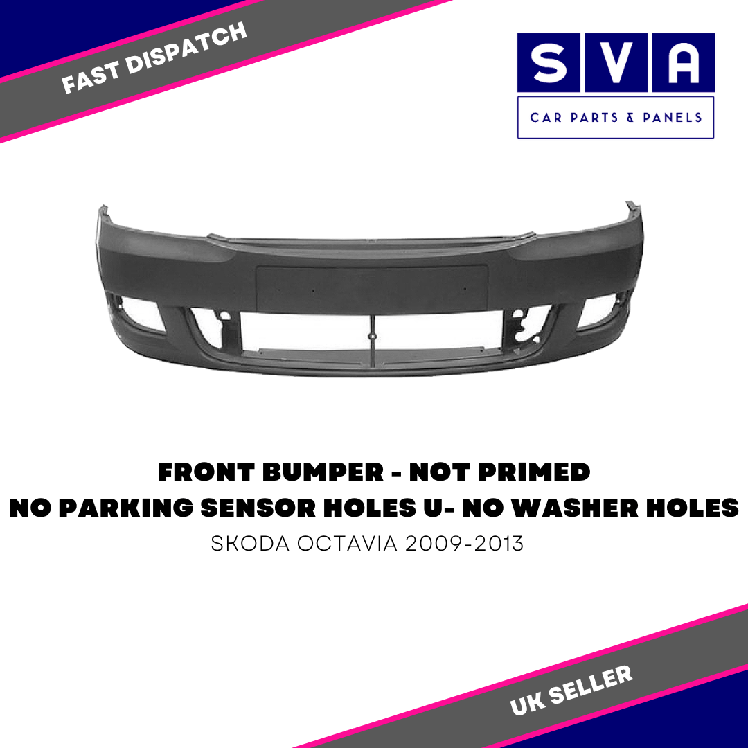 Front Bumper - Not Primed - Skoda Octavia 2009-2013 - Insurance Approved - New