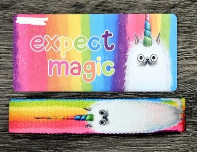 ZOX ''EXPECT MAGIC'' #472 New Med CATICORN BLOG Interactive Collectible Wristband 