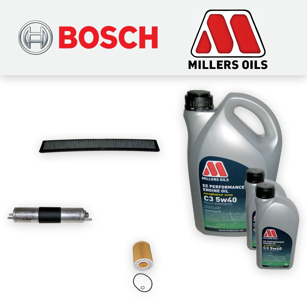 SERVICE KIT for BMW 3 SERIES E46 330I OIL FUEL CABIN FILTERS +EE OIL (2000-2007)
