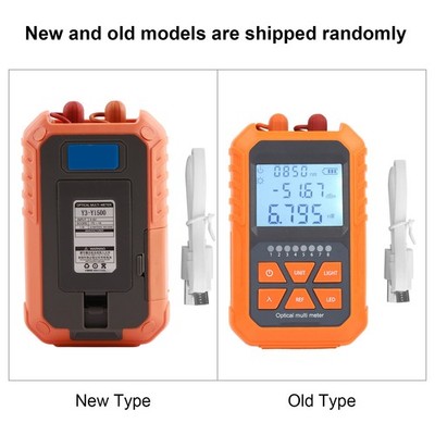 Optical Power Meter Mini Fiber Light Attenuation Tester Red Light All in One SET
