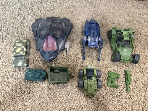 Vintage 1980s And Later  G.I. Joe LOT Vehicles - For Parts Or Repair