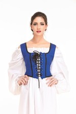 Corsage médiéval femme pirate costume de cosplay renaissance haut paysan...