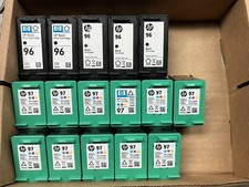Mixed Lot Genuine HP 97 And 96 Empty Ink Cartridges, Virgin, 11 Color, 5 Black