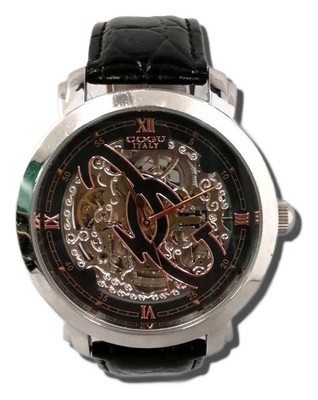Cogu Automatic Mechanical Watch Wristwatch Works Men 7697