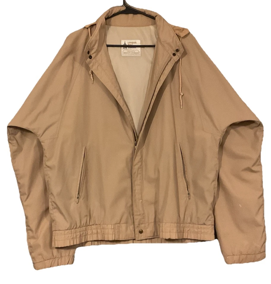 London туман погоды носить молнии спереди куртка для гольфа Camel бежевый размер 44L - Изображение 2 из 4