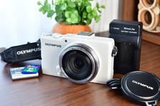 Excellent 5 Olympus STYLUS XZ-2 White 12MP Compact Digital Camera From Japan