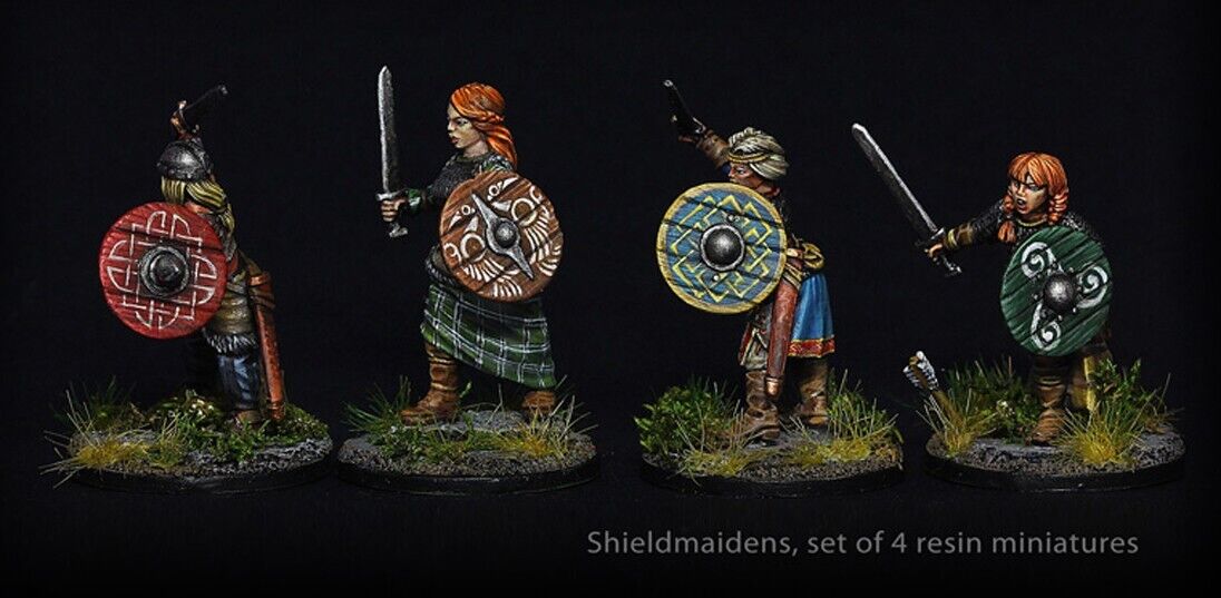 Shield Maiden miniatures for SAGA by Brother Vinni