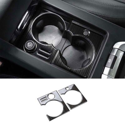 For Discovery Sport 2015-2019 Frame Trim Steel Black Gear Shift Water Cup Panel
