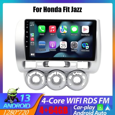 64GB For Honda Fit Jazz 2004-2007 Android14 Carplay Car Stereo GPS DSP SWC Radio