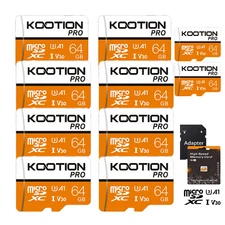 LOT Pack 64GB Micro SD Card Memory Card Class 10 TF Card for Camera Phone Cards