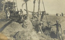 RPPC Postcard Egyptian Water Wells and Irrigation Cairo Shadouf
