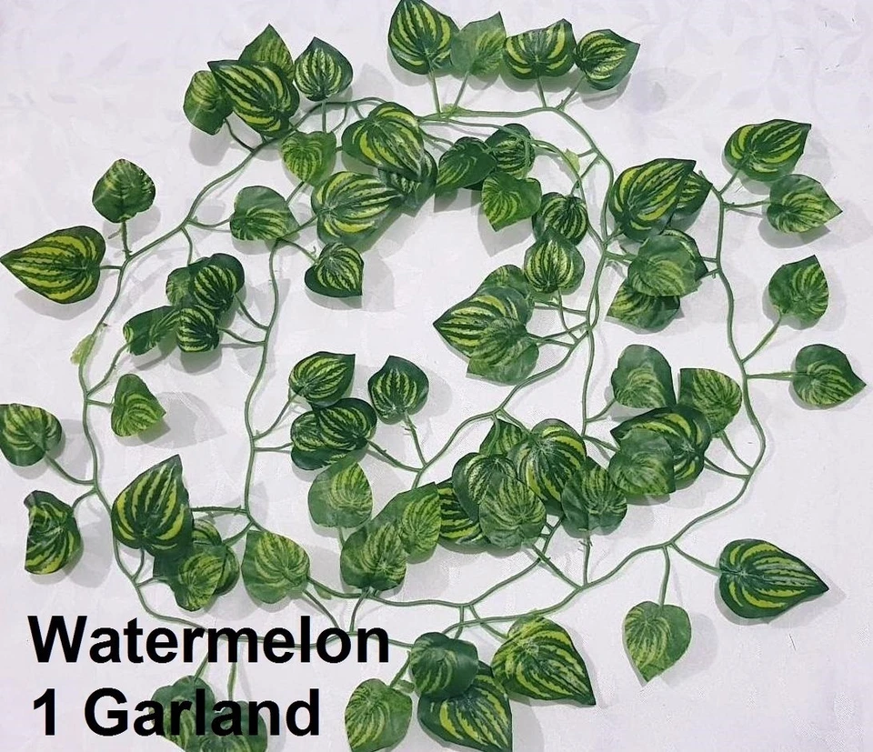 Artificial Ivy Garlands Flowers Plants Trailing Garden Grass Vine Leaf Foliage - Image 3 of 4