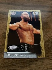 The Blade 2022 AEW All Elite Upper Deck Wrestling Trading Card Gold Parallel