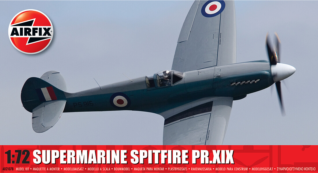 Supermarine Spitfire Pr.XIX 1:72 Plastic Model Kit AIRFIX