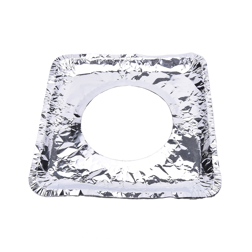 10X Aluminum Foil Square Gas Burner Disposable Bib Liners Stove Covers
