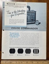 Vintage 1960s advertising page Color Commander Amphenol color TV alignment