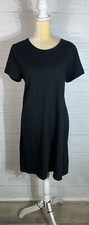 J. Crew black pocket tee dress size M
