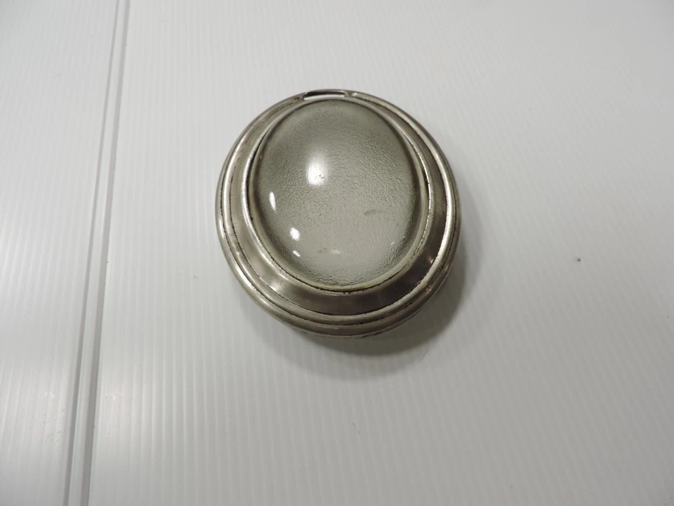 Bisel y lente de luz domo interior vintage de 1920 y 1930 - Tal vez Packard / Rat Rod Foto 2 de 4