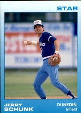 1988 Dunedin Blue Jays Star #16 Jerry Schunk Cincinnati Ohio OH Baseball Card