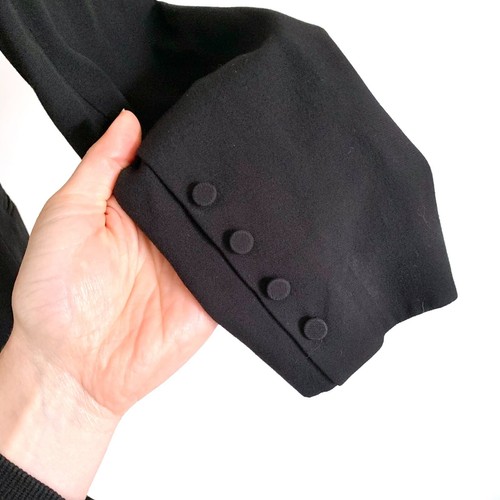 SASS & BIDE Foreigner black embroidered trim belted blazer jacket sz 6 | ex cond - Picture 6 of 12
