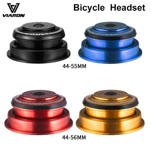 Threadless Bicycle Headset 1 1/8"-1 1/2" Straight Tapered Tube MTB Bike Headset - Picture 2 of 30
