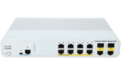 CISCO - WS-C2960C-8PC-L - Catalyst 2960C Switch 8 FE PoE, 2 x Dual Uplink, Lan B