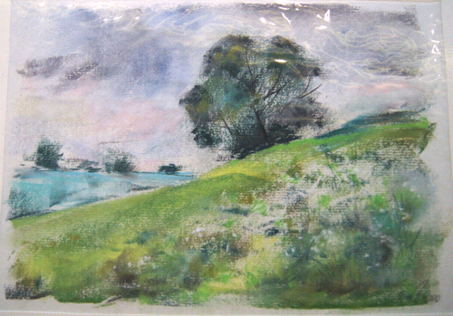 Franz Ehmke 1928 -2018 GDR Painter°  Gehöft At Mühlenbeck