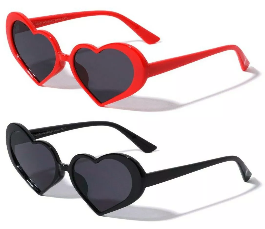Heart shaped cheap sunglasses designer
