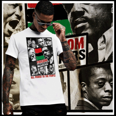 Black History Month Icons T-Shirt Marcus Garvey Knowledge Kemetic Moor History 