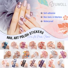 French Nail Stickers 3D Self-Adhesive for Women DIY Nail Art Gel Polish 22 PCS