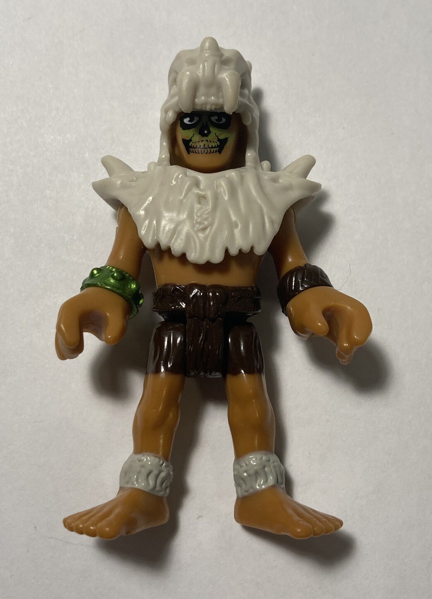 Imaginext ultra T-REX DINOSAUR tribal CAVEMAN WARRIOR BONE HOOD