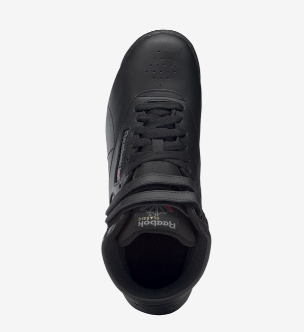 Reebok Freestyle Hi Triple Black 100000102 US Wmns Size 6-10