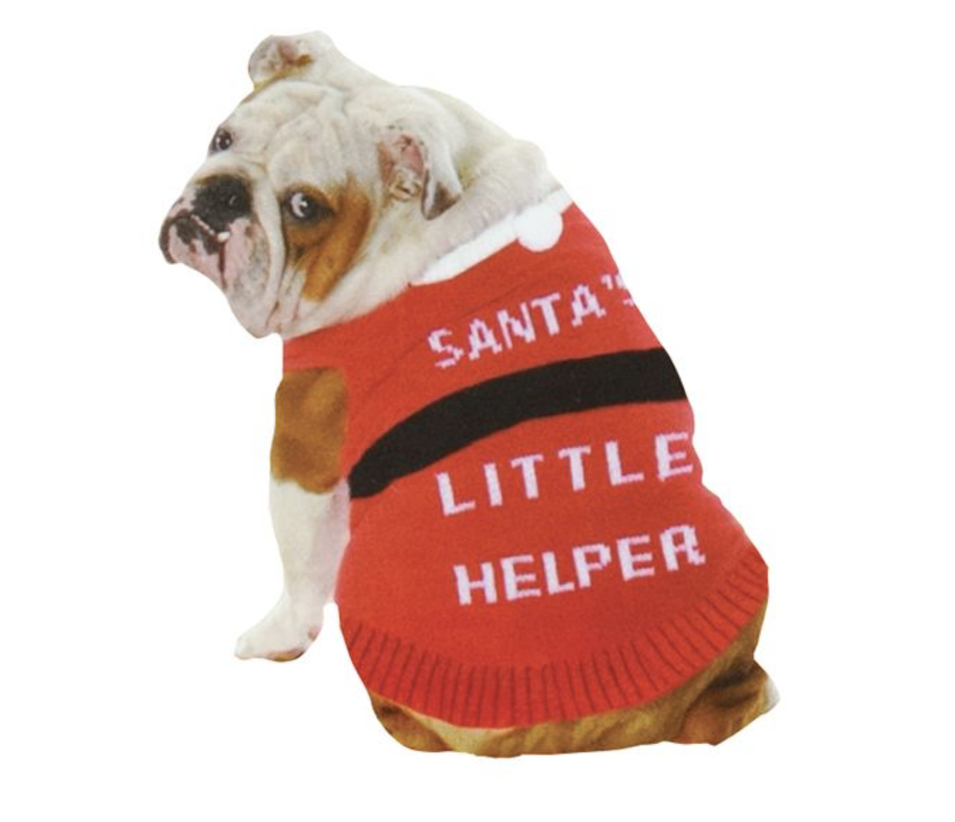 Dog Christmas Sweater Santa's Helper NIP Small Medium Large Red eBay