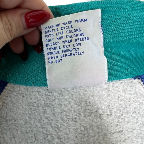 Felpa intera vintage anni 90 Slazenger zip pista giacca grigio teal uomo L large - Foto 7 di 7