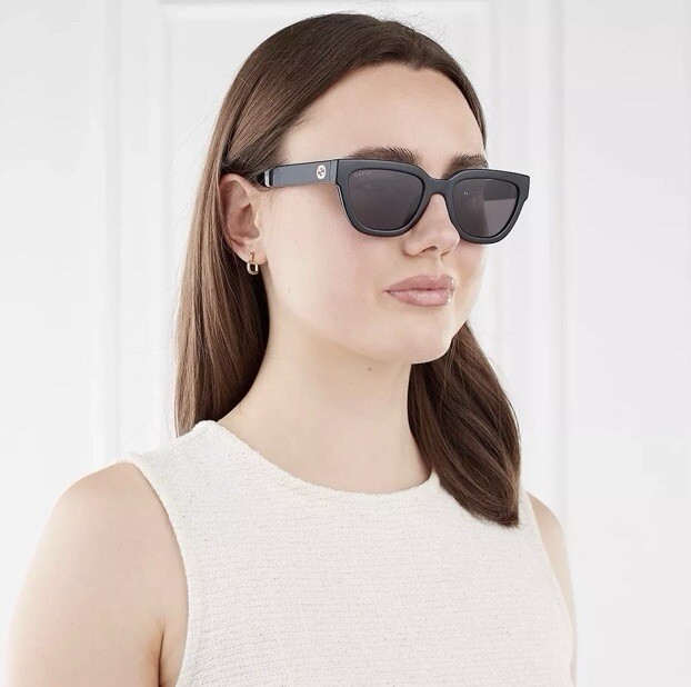 NEW GG1578S 001 GUCCI BLACK GREY CAT EYE WOMEN GUCCI