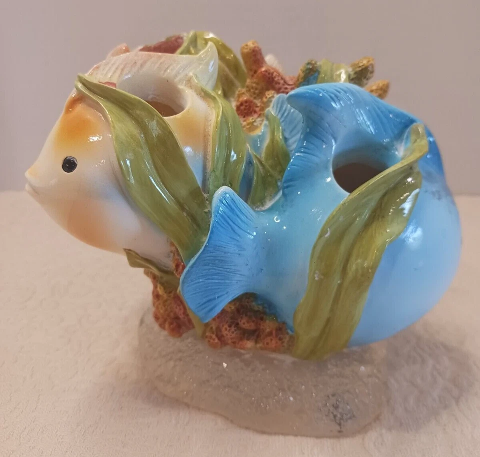 Soporte para cepillo de dientes Creative Bath colorido pescado/coral 4 agujeros Foto 4 de 4