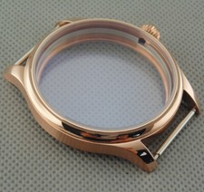 Parnis 44mm case PVD sterile fit eta 6497 6498 Seagull st36 movement watch P406