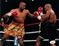 THOMAS "Hitman" HEARNS Signed 8x10 Boxing Photo 2 JSA