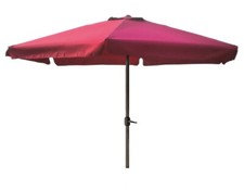 XL Alu Sonnenschirm Ø 3m UV30+ Kurbelschirm Gartenschirm Marktschirm Krempe