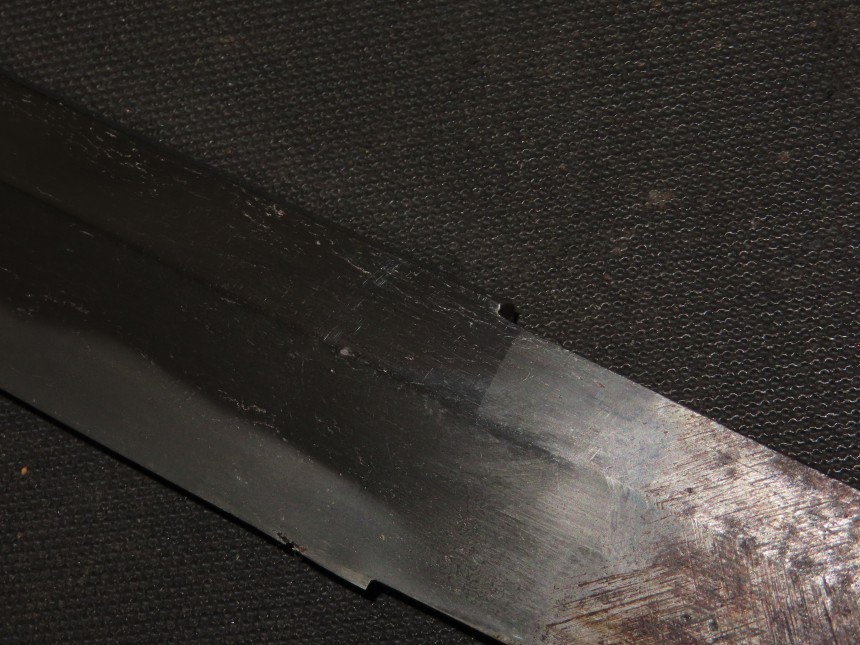 BIG BOSHI WAKIZASHI (sword) w/Saya : EDO : 20.5 × 14.8 " 380g