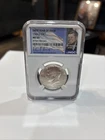 1964 D NGC MS63 Silver Kennedy First Year of Issue JFK Coin Signature Label 50C