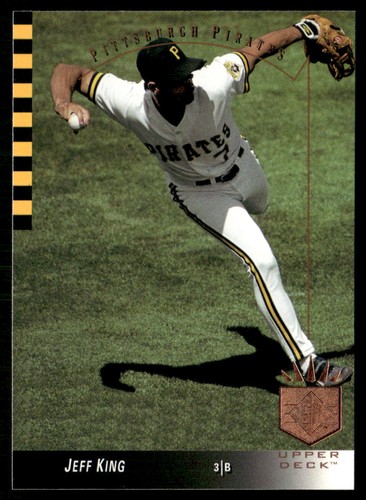 1993 SP Jeff King #185 card