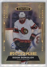 2021-22 Upper Deck Stature Rookies Auto 91/199 Egor Sokolov #128 Auto 4f5
