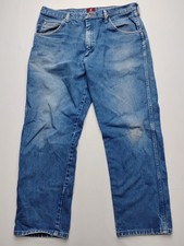 Wrangler Jeans Mens 31MWZ Relaxed Fit Mens 36x30 Vintage Faded Cowboy Jeans