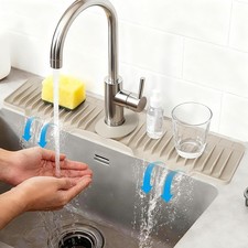 16" Silicone Faucet Mat Kitchen Sink Released in 2025/12TH 8 Slope Fast